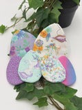 Magical Unicorn Reusable Eco-Friendly Easter Basket Fabric Plush Easter Eggs Fillers – Set of 6 (2 Large + 4 Small)